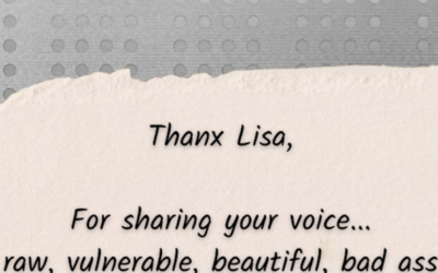 “Thanx, Lisa” – A Letter for LMP